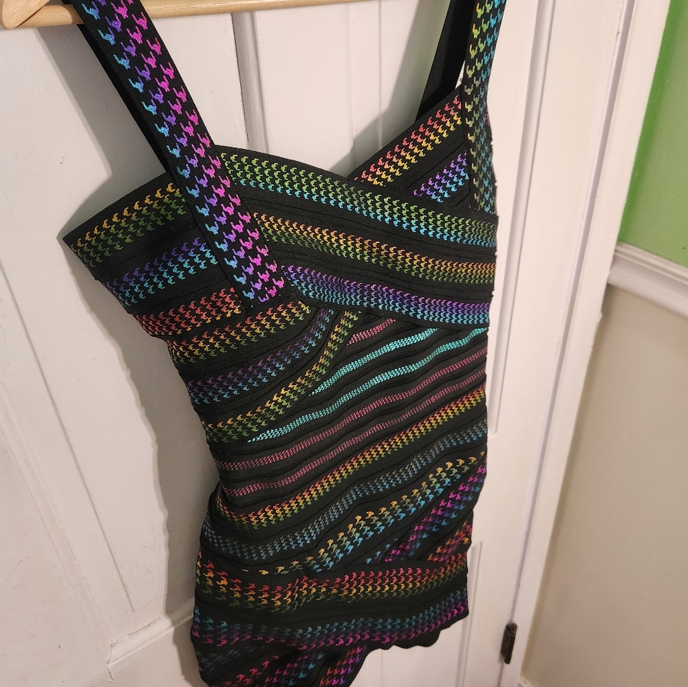 Fashion Nova Banded Bodycon Dress Size M - Picture 3 of 8